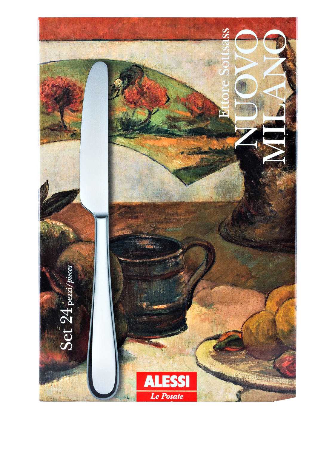 Alessi 24-Tlg. Besteckset Nuovo Milano silber von Alessi