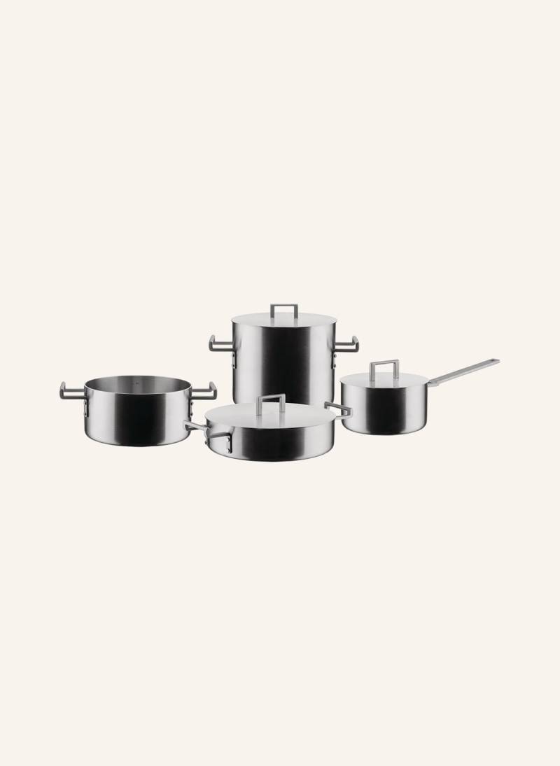 Alessi 7-Tlg. Topf-Set Convivio silber von Alessi