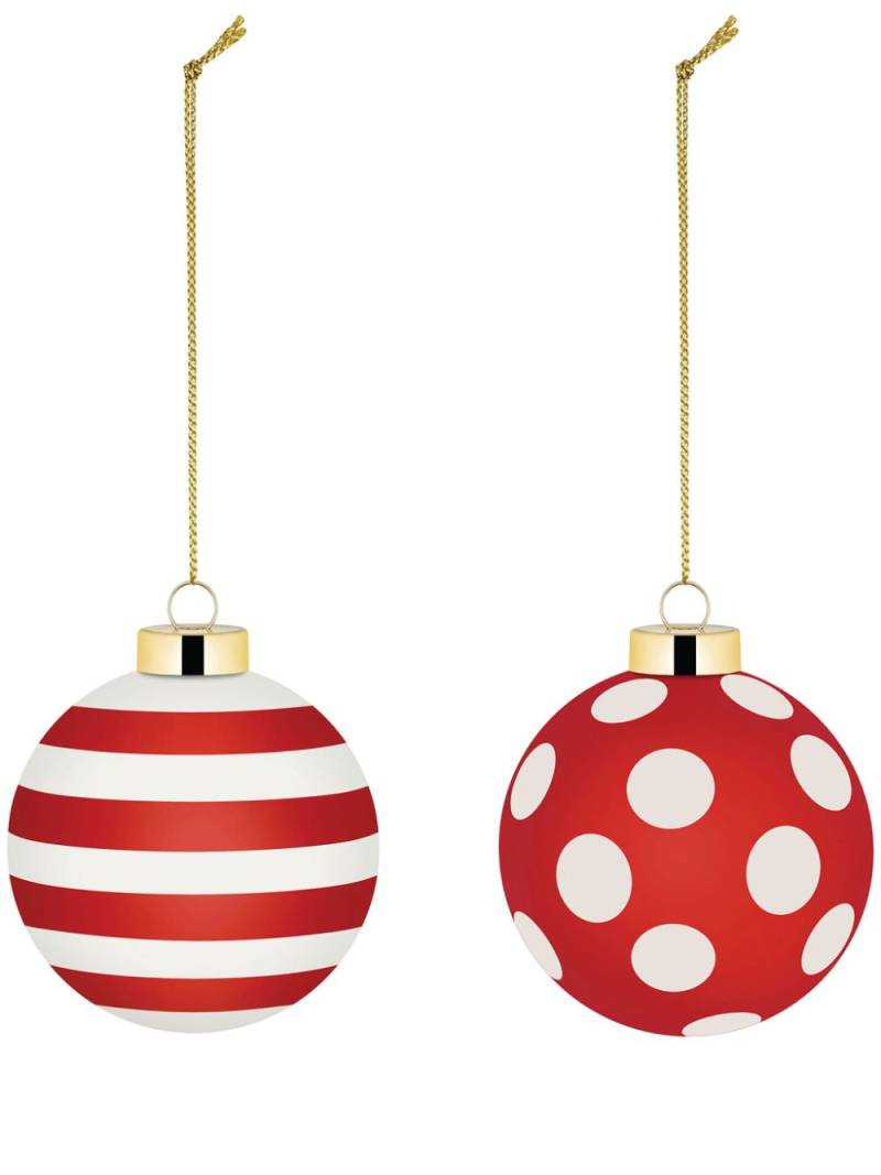 Alessi Christmas Tree ornament (set of two) - Red von Alessi