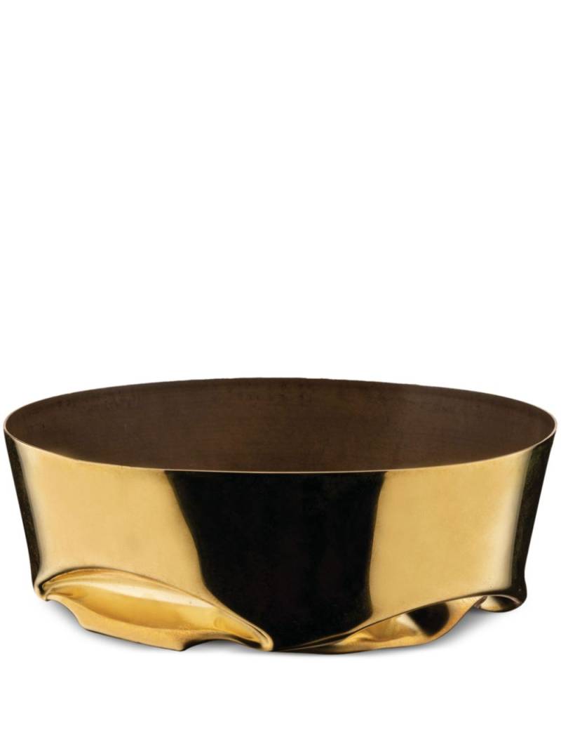 Alessi Compressioni serving bowl (12cm x 4cm) - Gold von Alessi