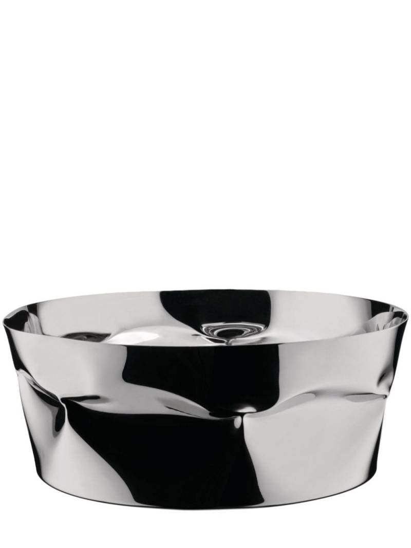 Alessi Compressioni serving bowl (24.5cm x 10cm) - Silver von Alessi