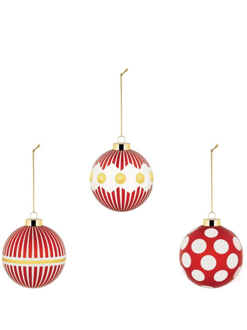 Alessi Delight ornaments (set of three) - Red von Alessi