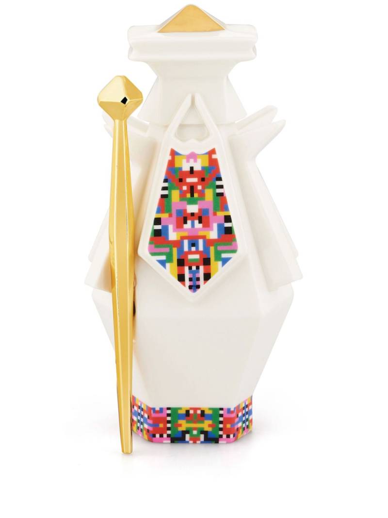 Alessi Holyhedrics Joseph porcelain ornament - White von Alessi