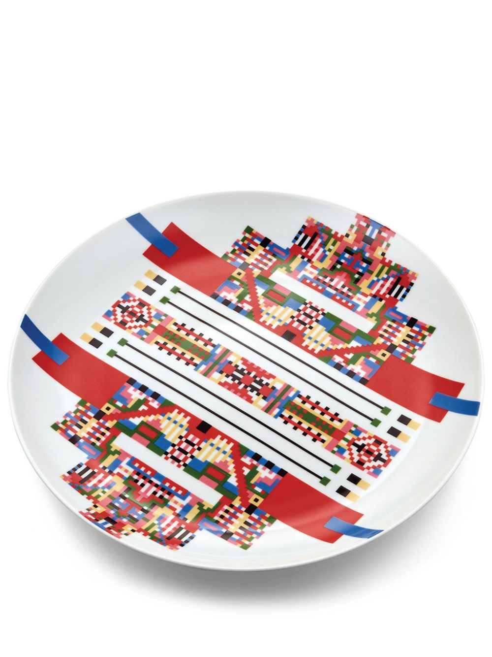 Alessi Holyhedrics porcelain plate - White von Alessi