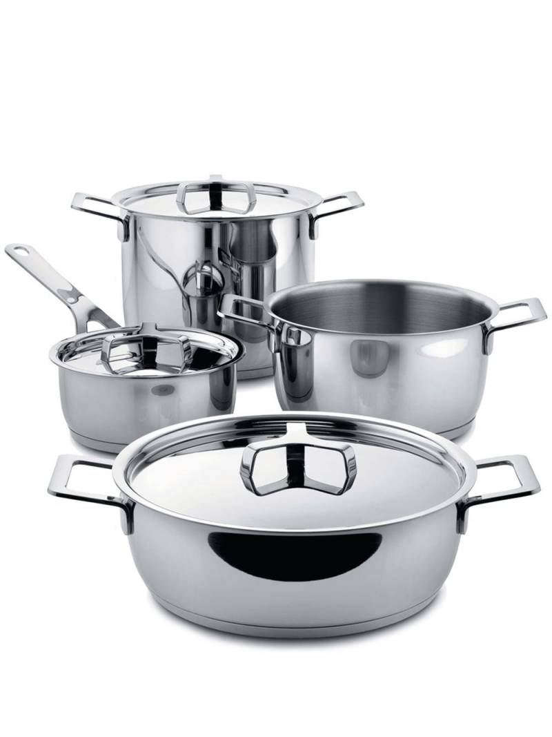 Alessi Pots & Pans seven-piece cookware set - Silver von Alessi