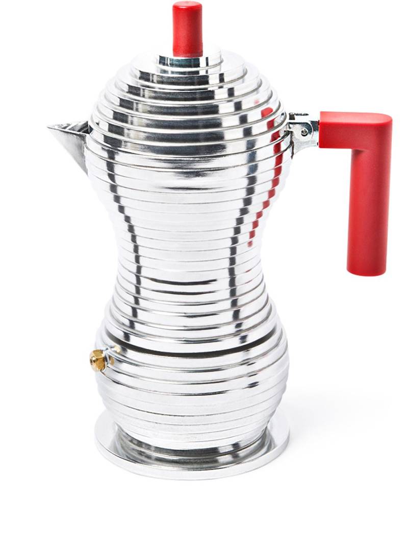 Alessi Pulcina geometric espresso pot - Silver von Alessi