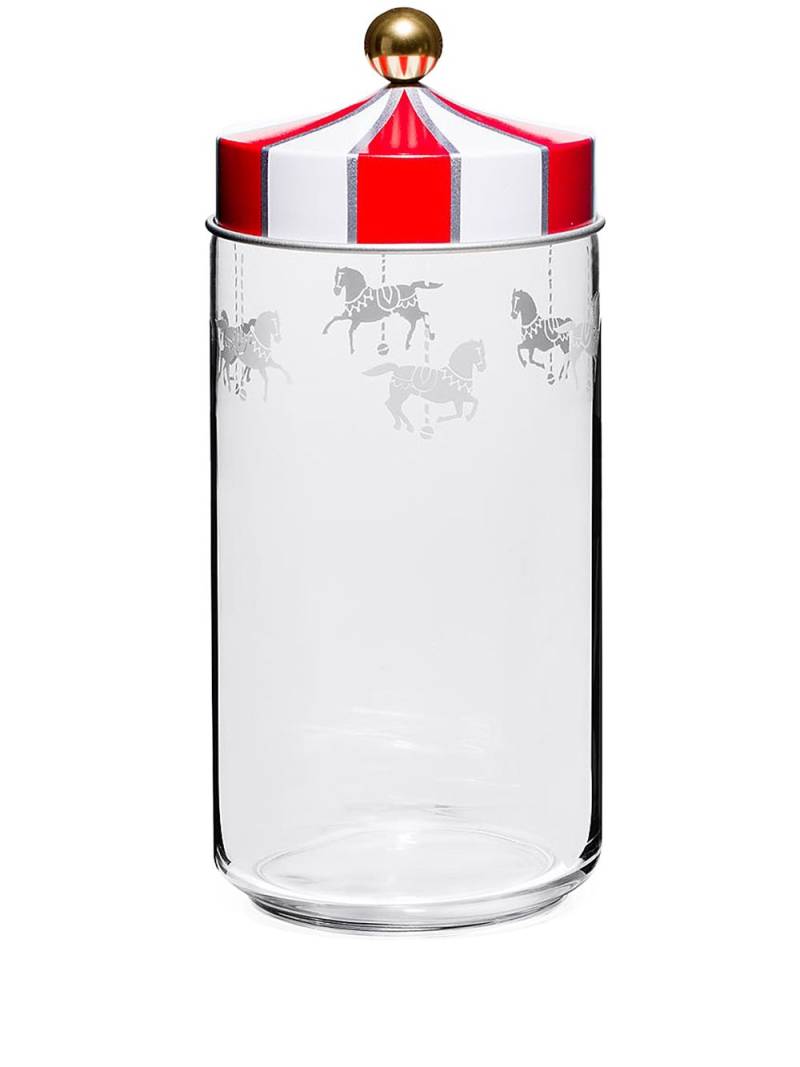 Alessi carousel canopy jar - White von Alessi