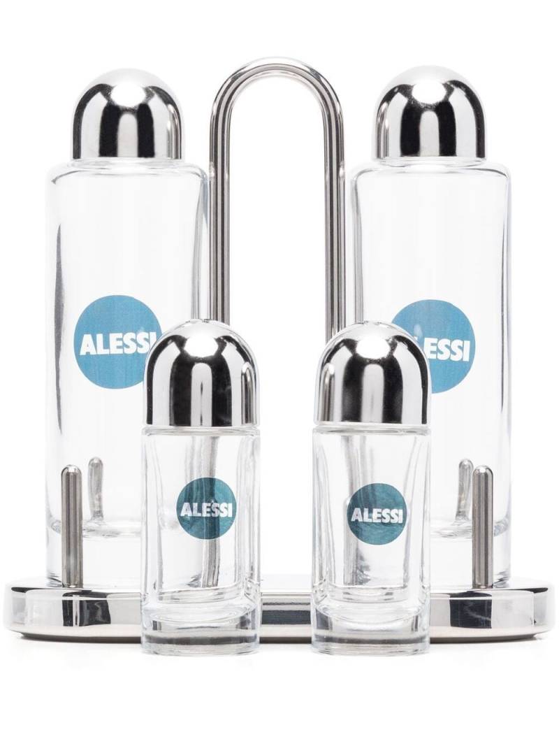 Alessi glass condiment set - White von Alessi