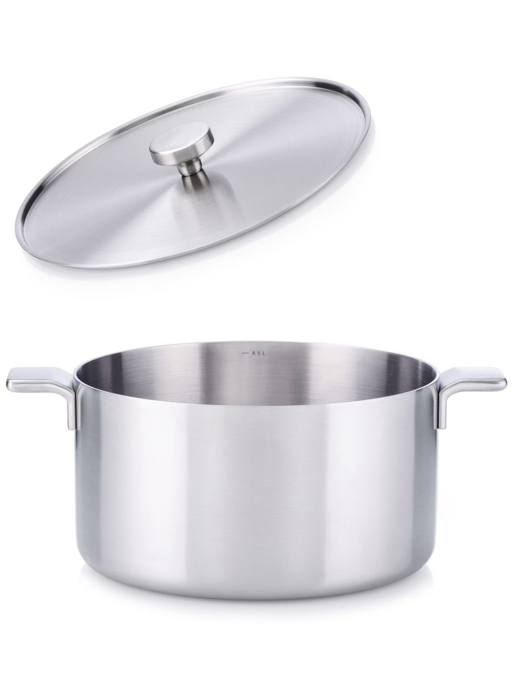 Alessi two-handle stainless steel casserole (28cm) - Silver von Alessi