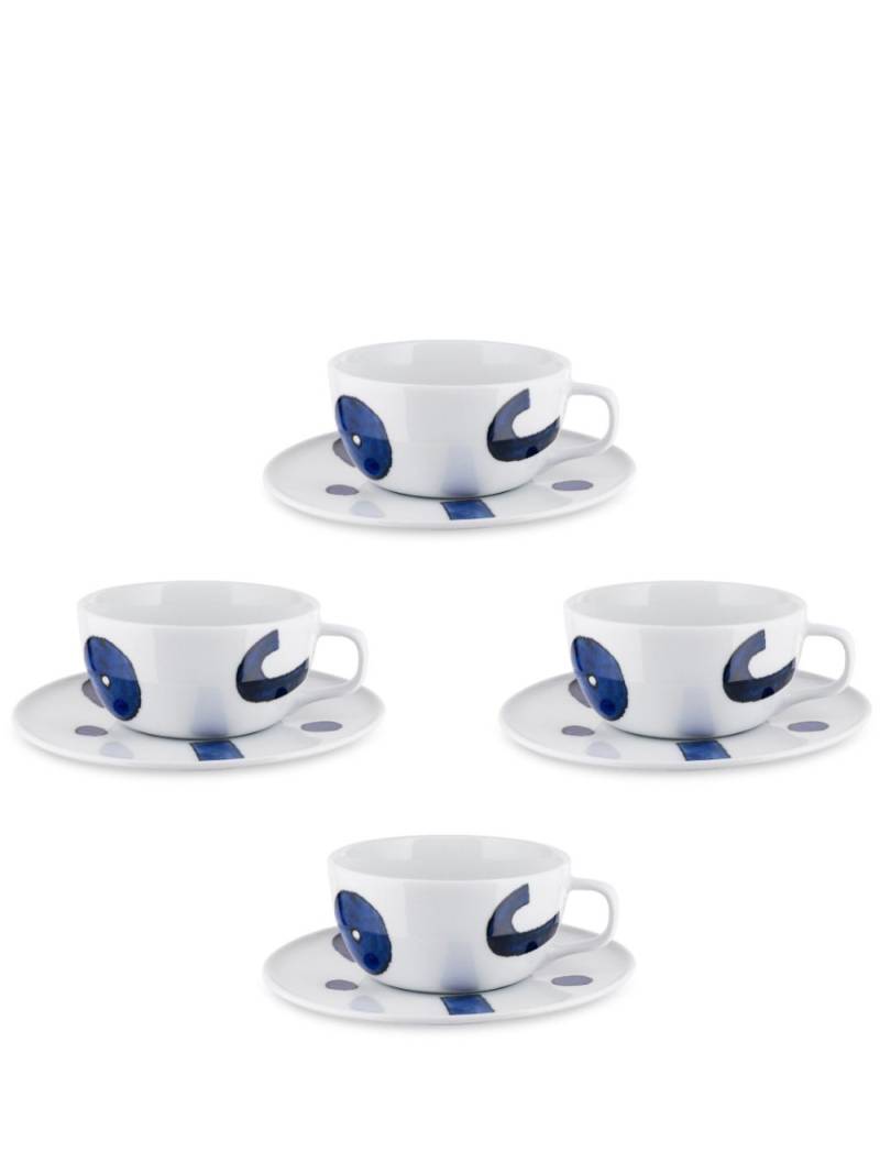 Alessi x Naoto Fukasawa Itsumo teacups and saucer (set of four) - White von Alessi