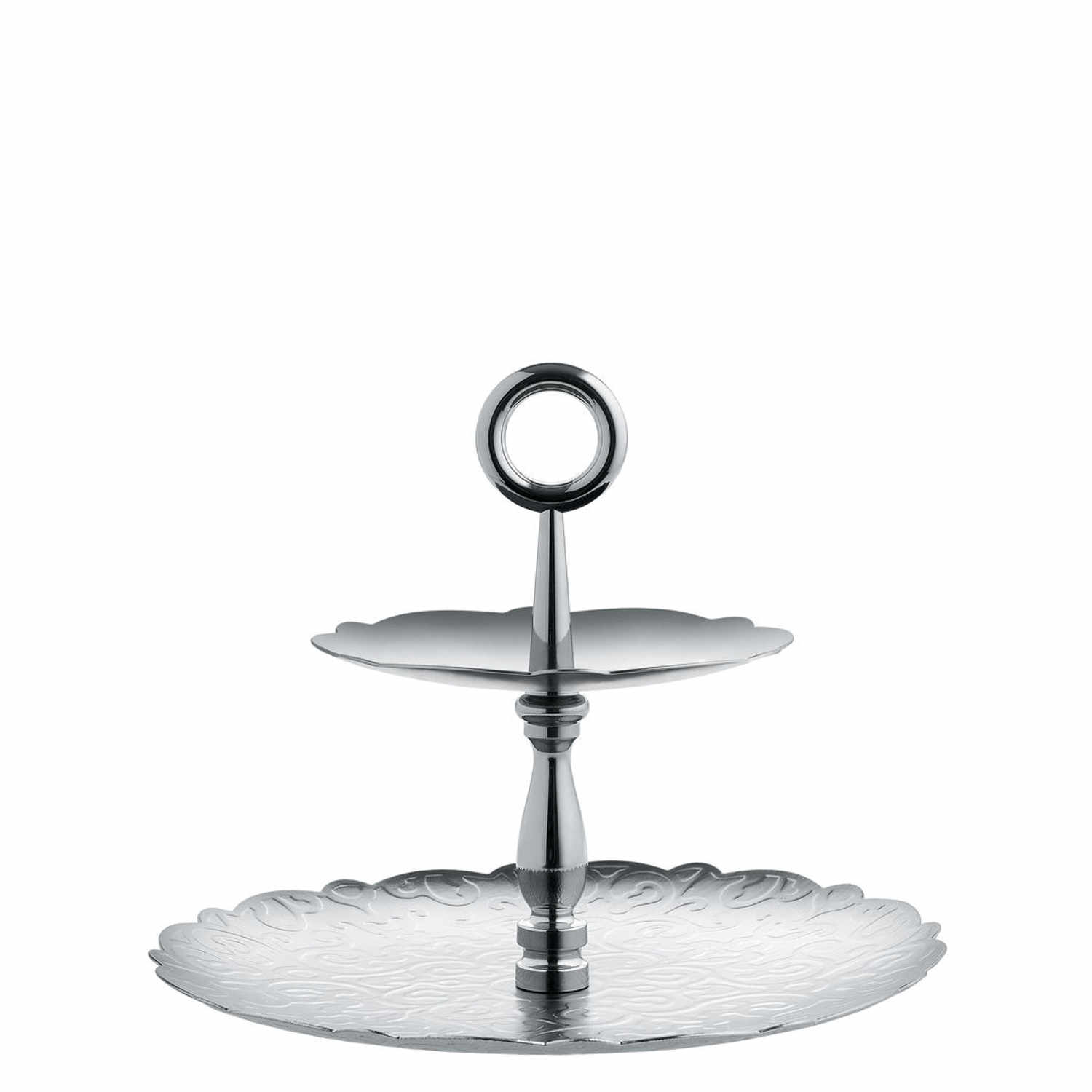 Dressed X-MAS Etagere, Farbe edelstahl, Grösse zwei ebenen Dressed X-MAS Etagere, Farbe edelstahl, Grösse zwei ebenen von Alessi