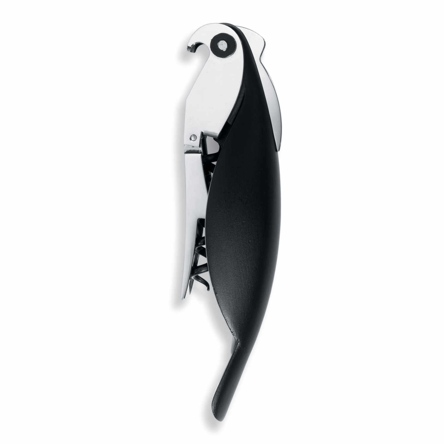 Parrot Korkenzieher, Farbe schwarz von Alessi