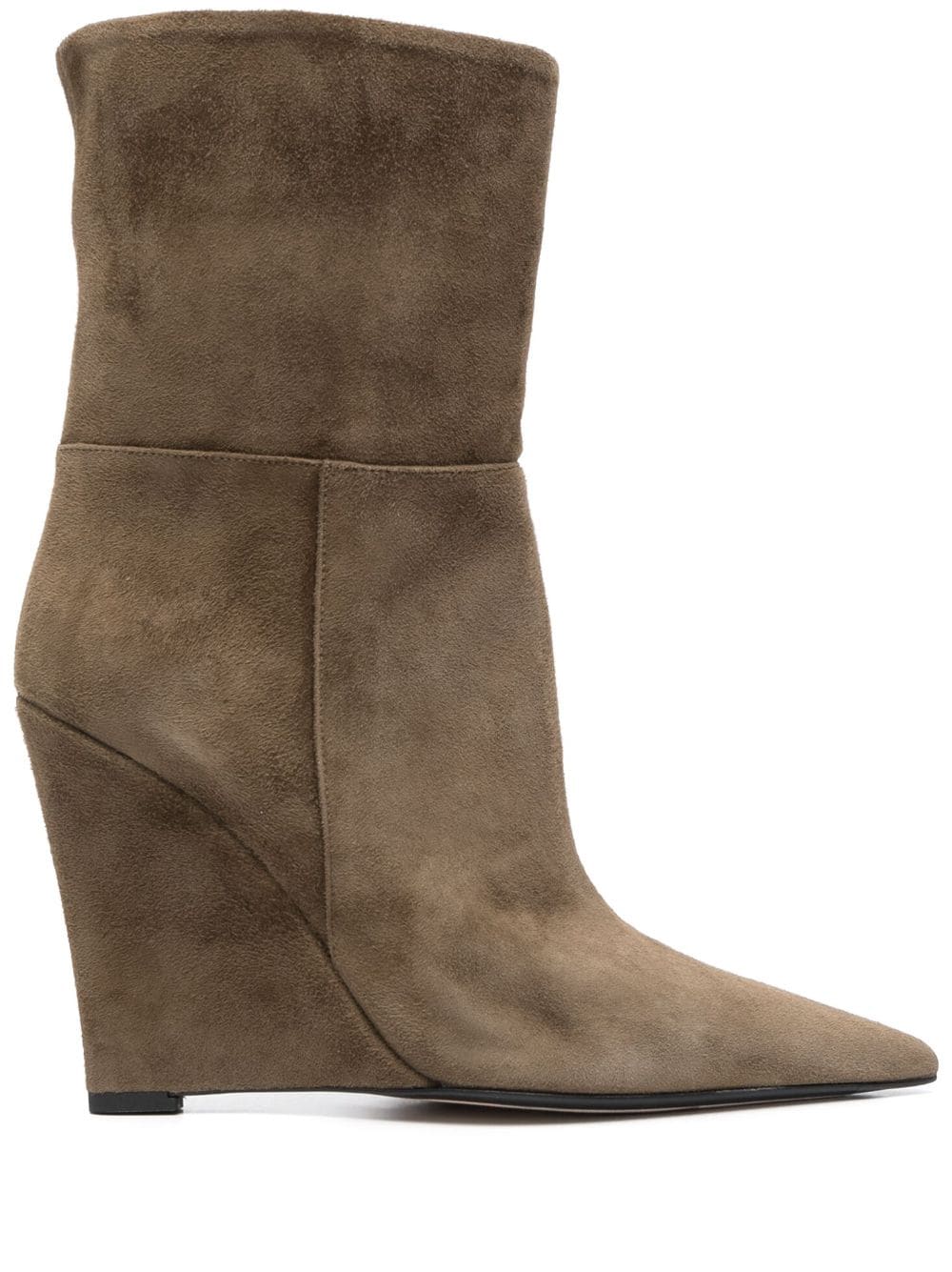 Alevì 115mm suede wedge boots - Green von Alevì