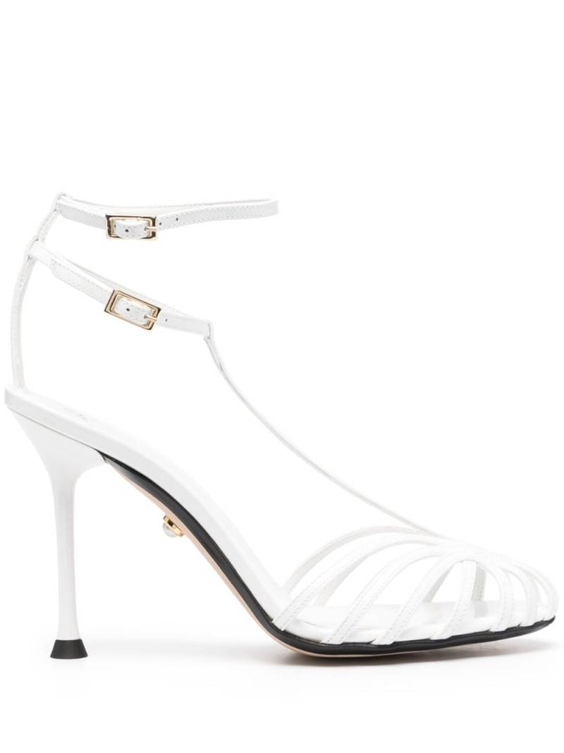 Alevì 75mm double buckle-strap sandals - White von Alevì