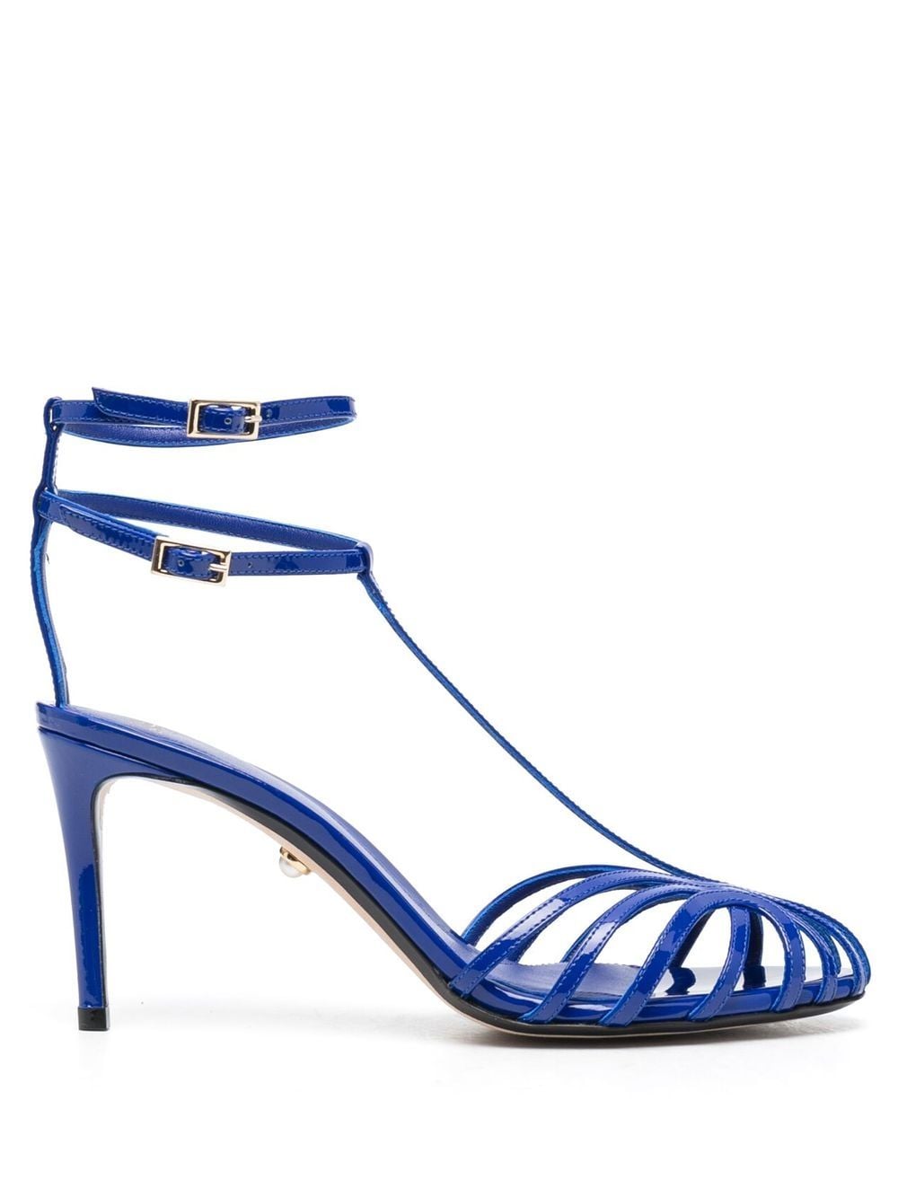 Alevì 90mm caged-front sandals - Blue von Alevì