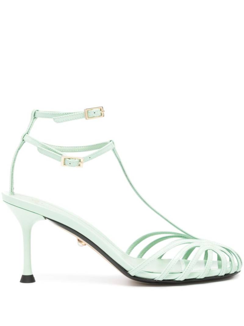 Alevì Jessie 75mm patent-leather sandals - Green von Alevì