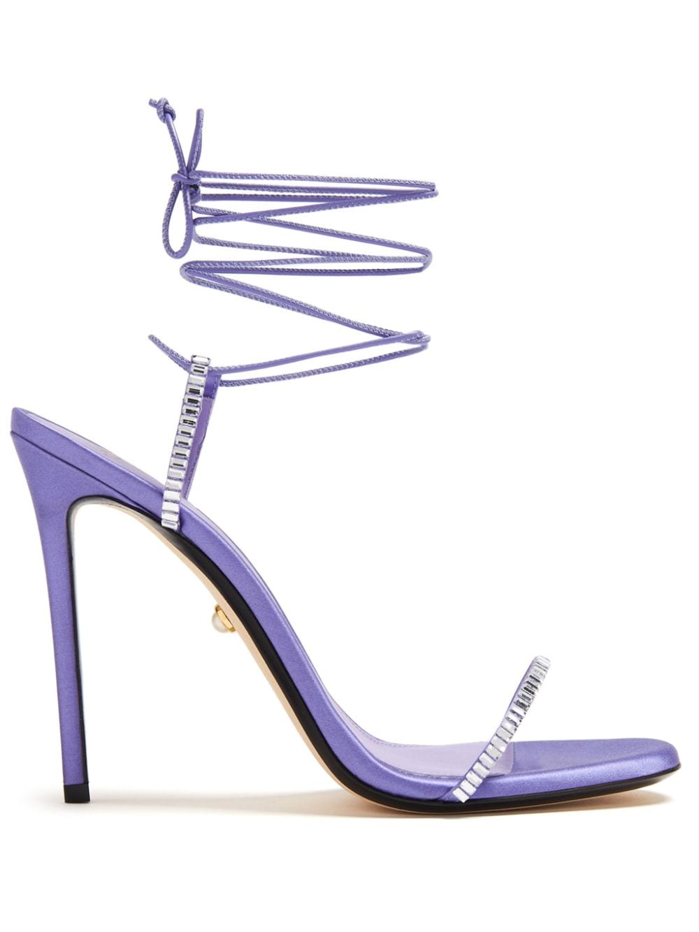 Alevì KIky 110mm satin sandals - Purple von Alevì