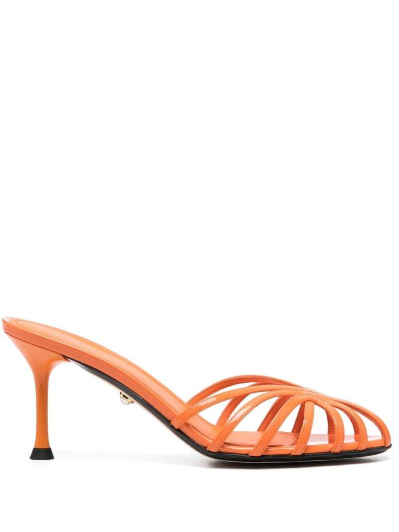 Alevì caged stiletto mules - Orange von Alevì