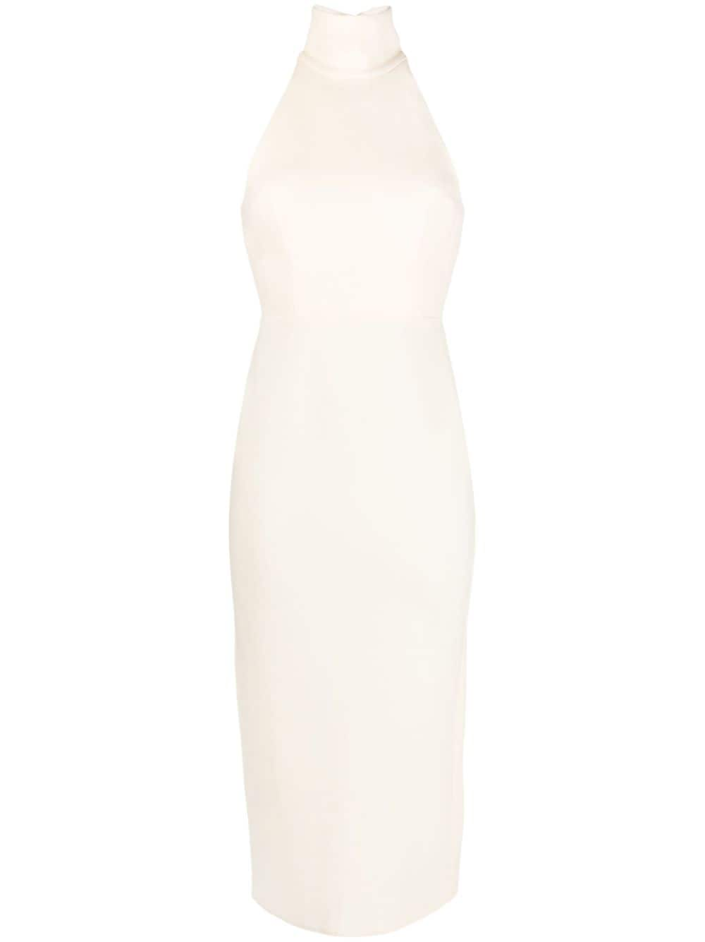 Alex Perry Mannor halterneck midi dress - Neutrals von Alex Perry