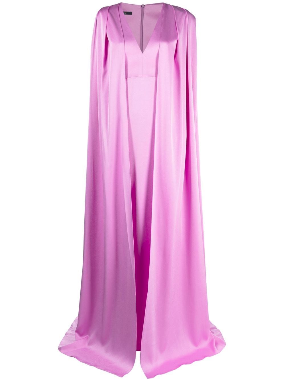 Alex Perry V-neck cape gown - Purple von Alex Perry