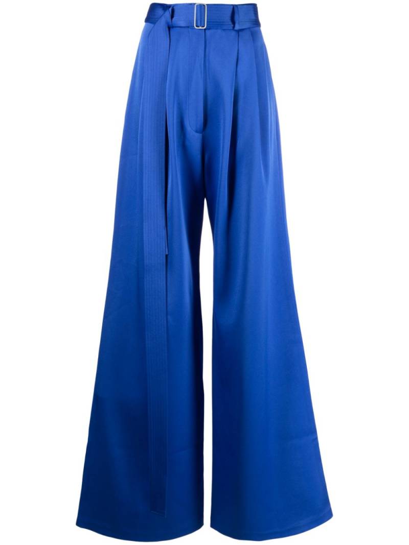 Alex Perry belted palazzo trousers - Blue von Alex Perry