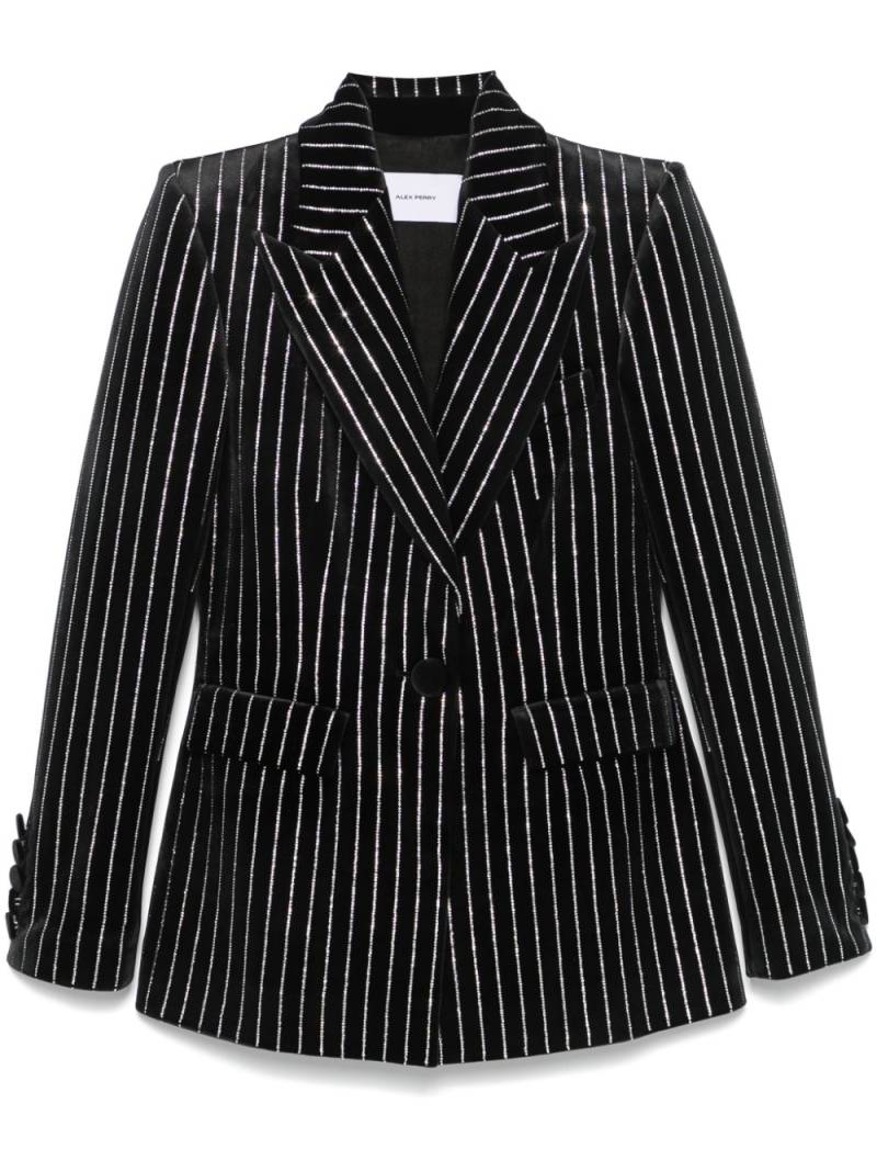 Alex Perry crystal-embellished velvet blazer - Black von Alex Perry