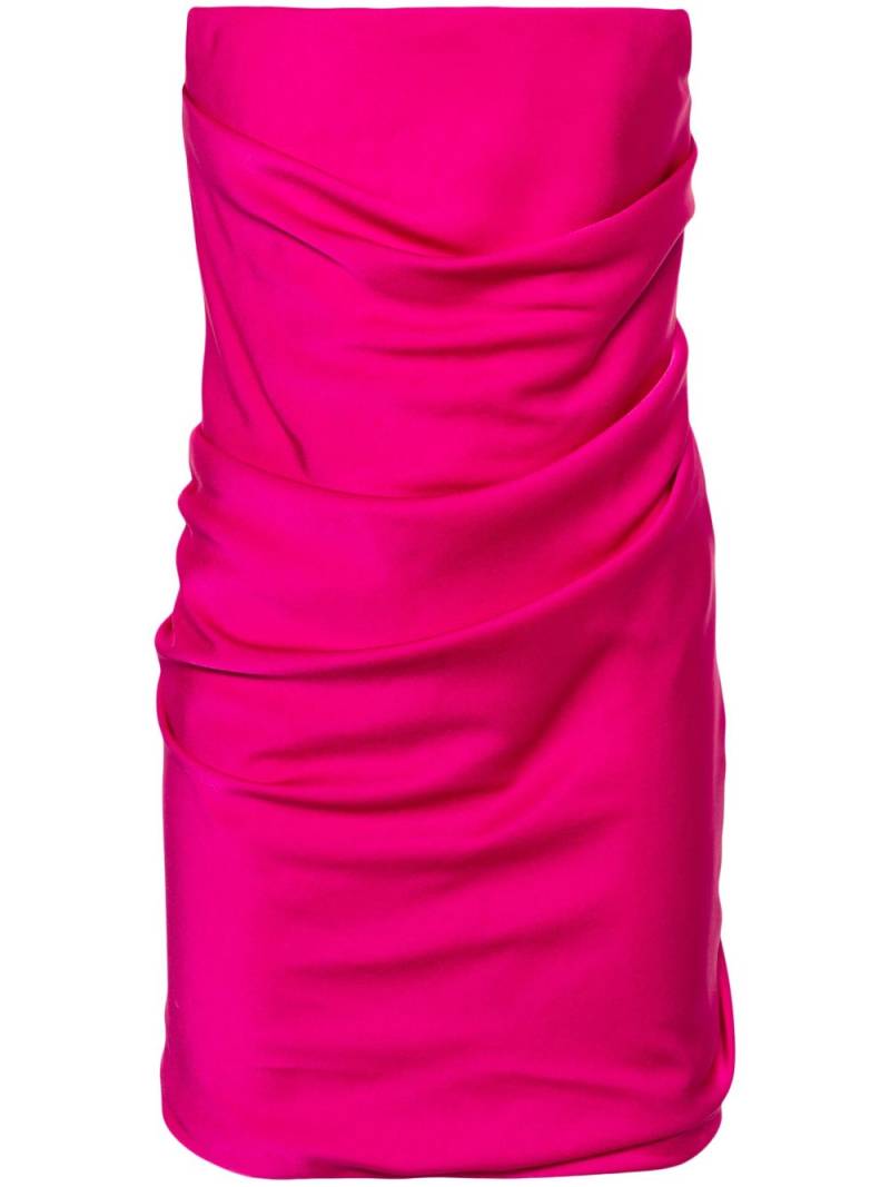 Alex Perry draped satin minidress - Pink von Alex Perry