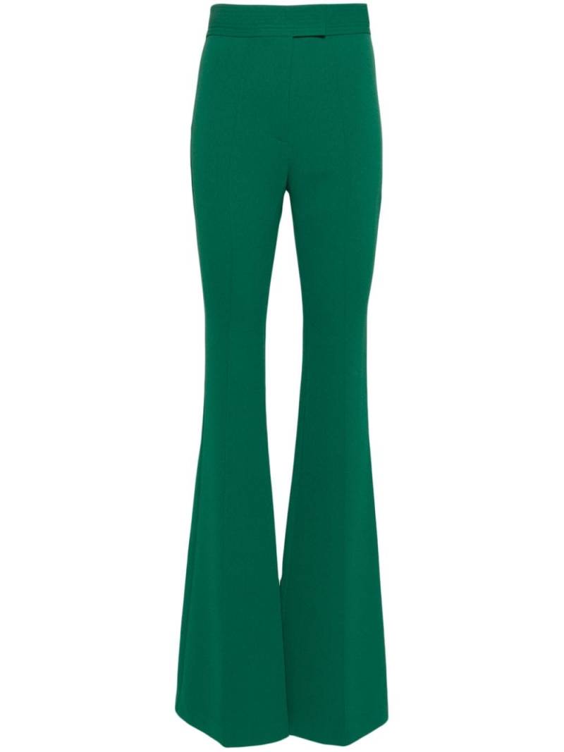 Alex Perry flare crepe trousers - Green von Alex Perry