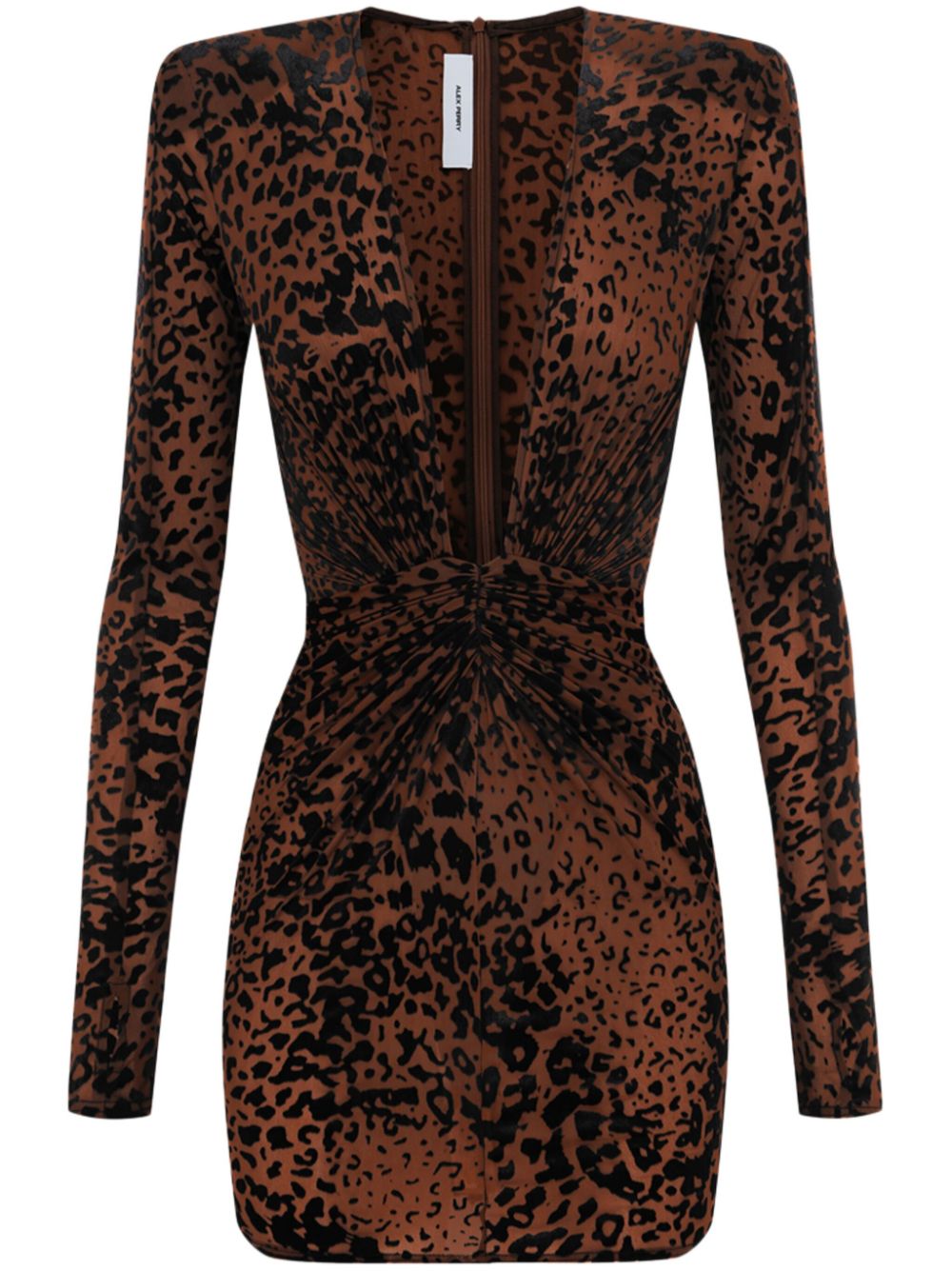 Alex Perry leopard-print dress - Brown von Alex Perry