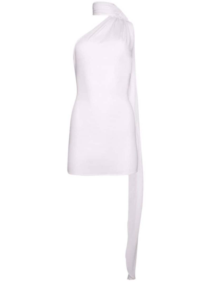 Alex Perry one-shoulder wrap-scarf minidress - White von Alex Perry