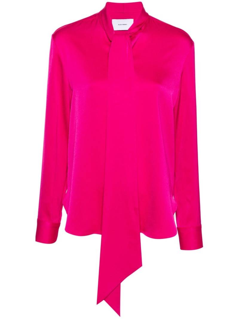 Alex Perry pussy-bow collar satin blouse - Pink von Alex Perry