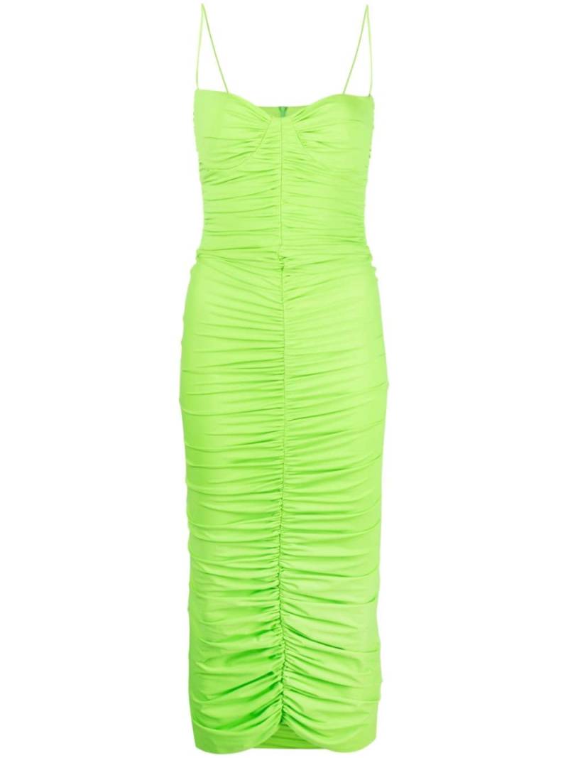 Alex Perry ruched midi dress - Green von Alex Perry