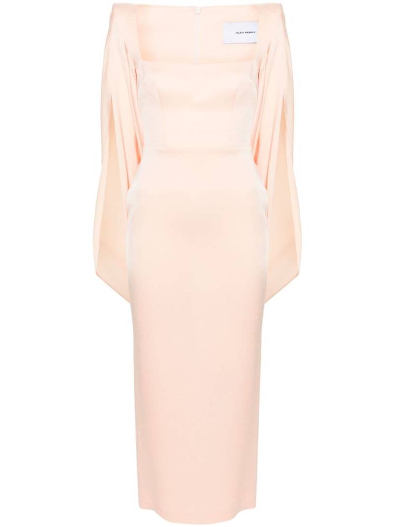 Alex Perry satin cape maxi dress - Pink von Alex Perry