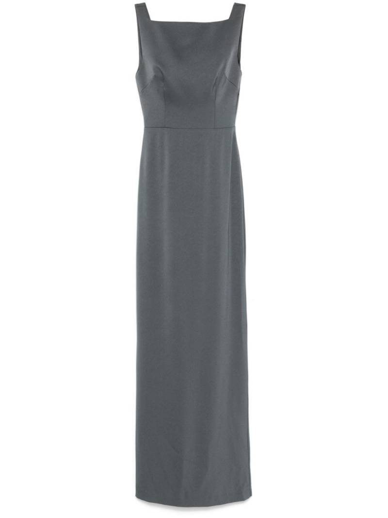 Alex Perry satin-crepe column maxi dress - Grey von Alex Perry