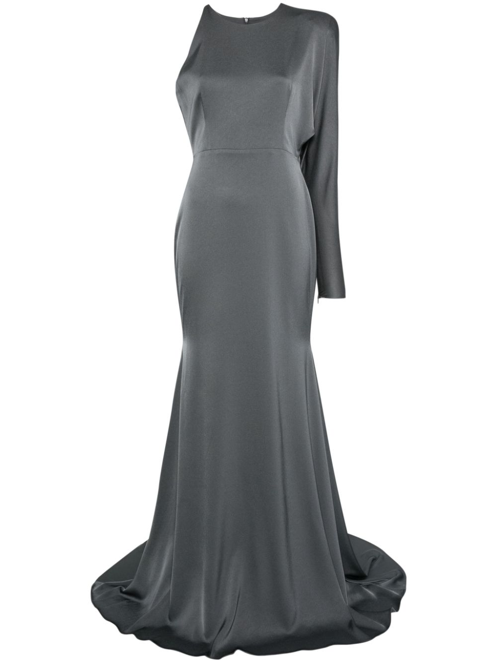 Alex Perry satin one-shoulder gown - Grey von Alex Perry