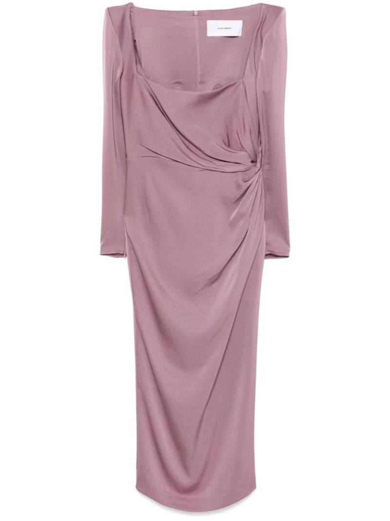 Alex Perry twist-detail satin midi dress - Purple von Alex Perry