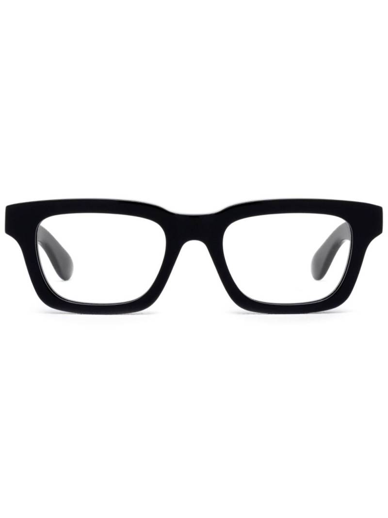 Alexander McQueen Eyewear AM0392O rectangle-frame glasses - Black von Alexander McQueen Eyewear