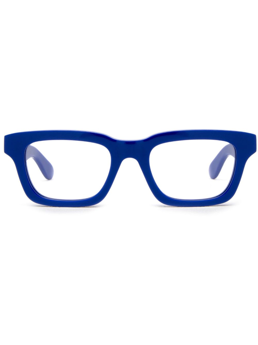 Alexander McQueen Eyewear AM0392O rectangle-frame glasses - Blue von Alexander McQueen Eyewear