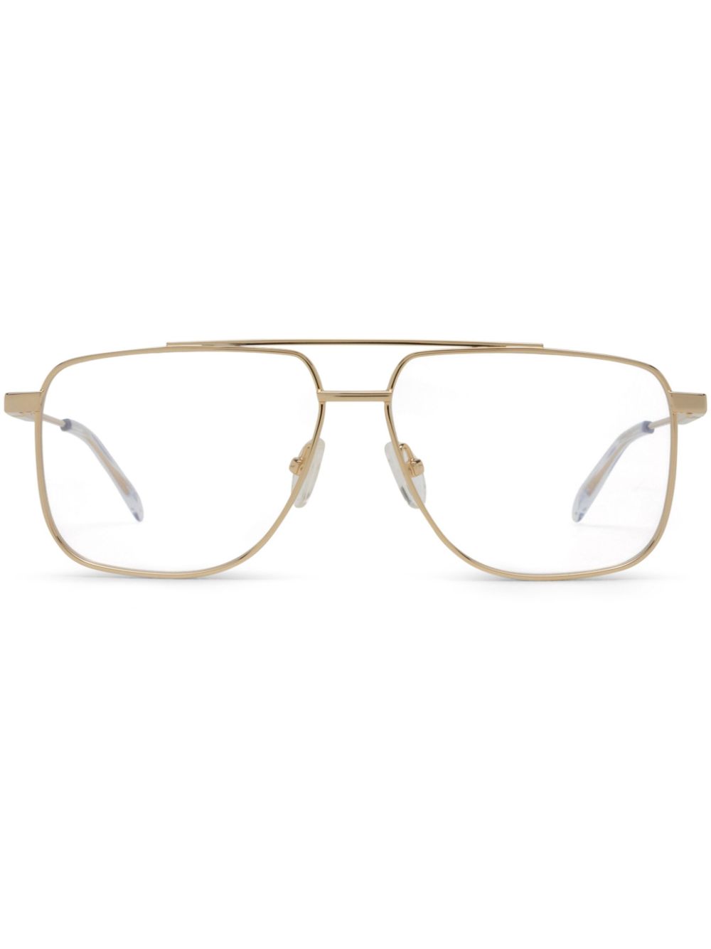 Alexander McQueen Eyewear oversize-frame glasses - Gold von Alexander McQueen Eyewear