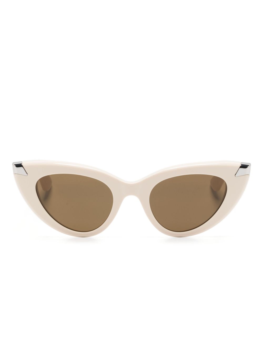 Alexander McQueen Eyewear Punk Rivet cat-eye sunglasses - Neutrals von Alexander McQueen Eyewear