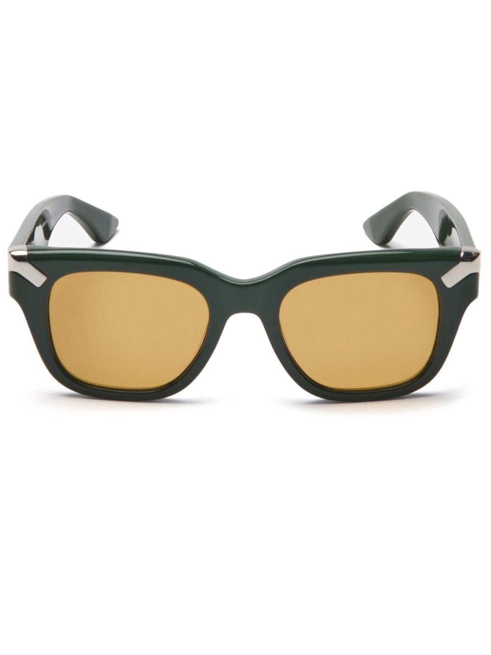 Alexander McQueen Eyewear Punk Rivet square-frame sunglasses - Green von Alexander McQueen Eyewear