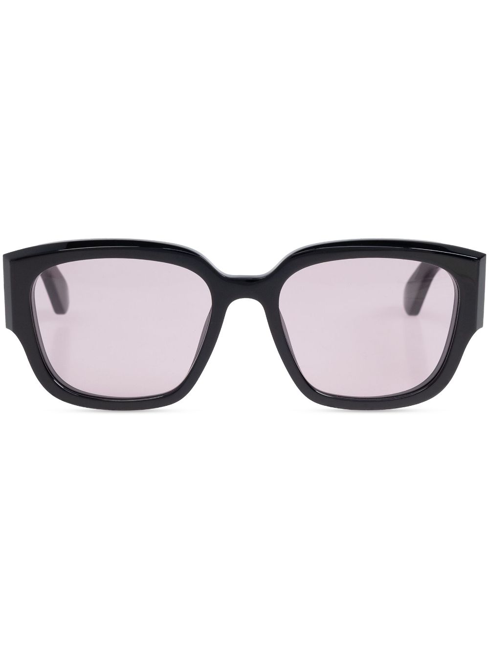 Alexander McQueen Eyewear engraved-logo arm sunglasses - Black von Alexander McQueen Eyewear