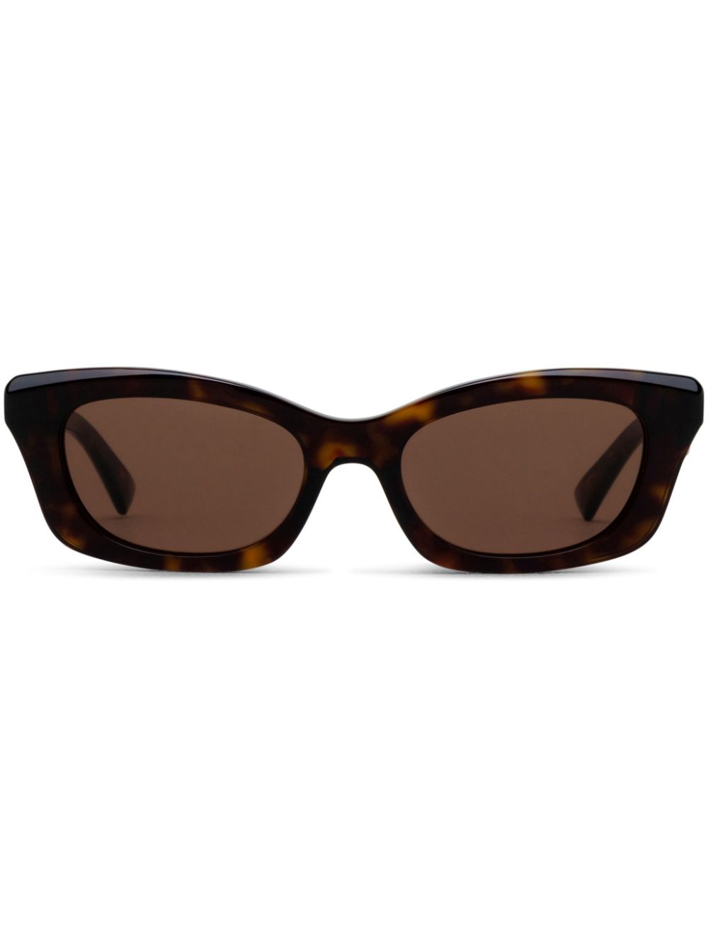 Alexander McQueen Eyewear geometric-frame sunglasses - Brown von Alexander McQueen Eyewear