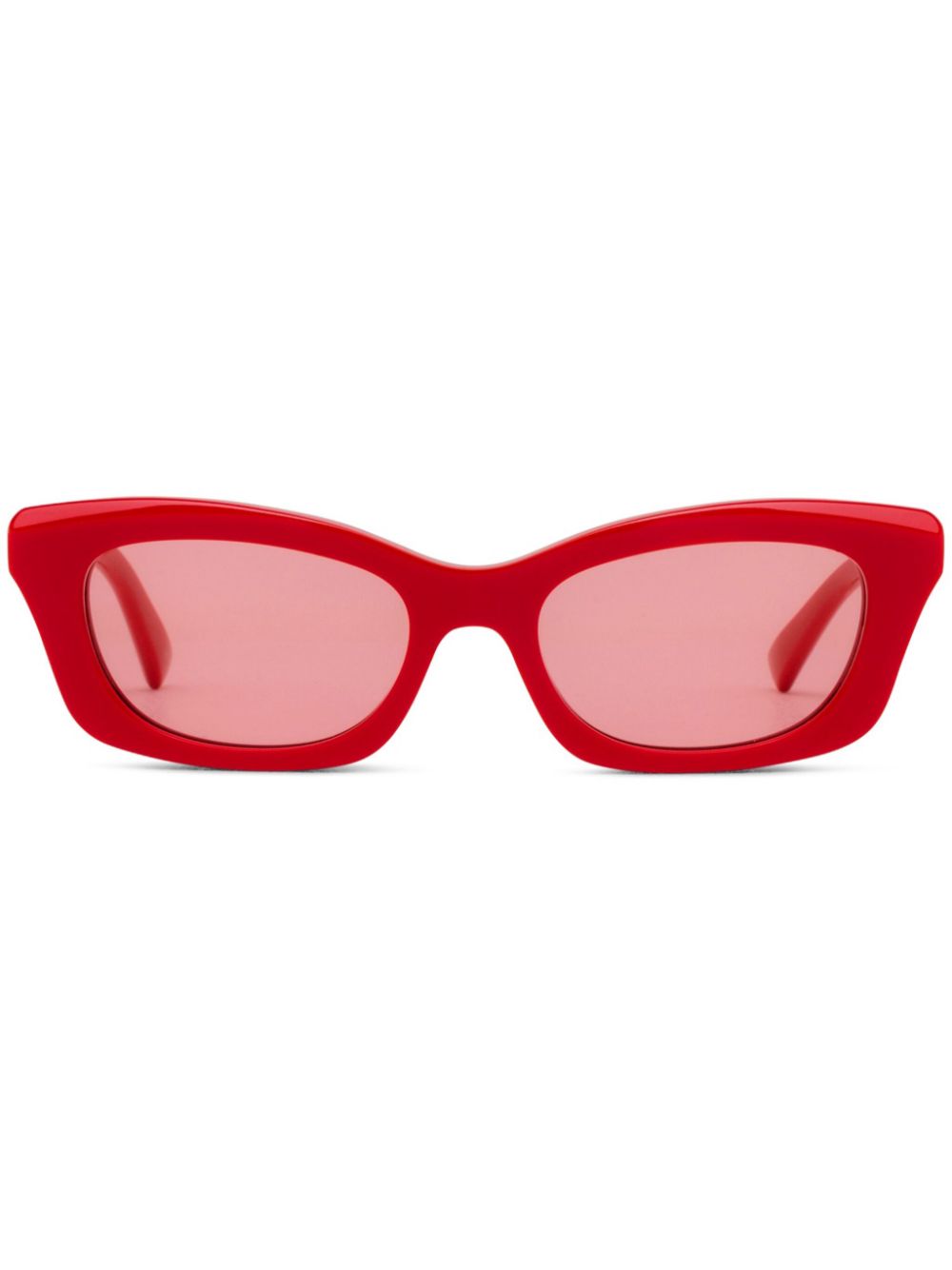 Alexander McQueen Eyewear geometric-frame sunglasses - Red von Alexander McQueen Eyewear