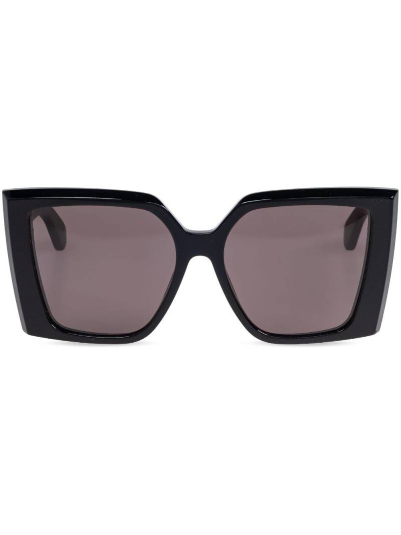 Alexander McQueen Eyewear logo-debossed oversized sunglasses - Black von Alexander McQueen Eyewear