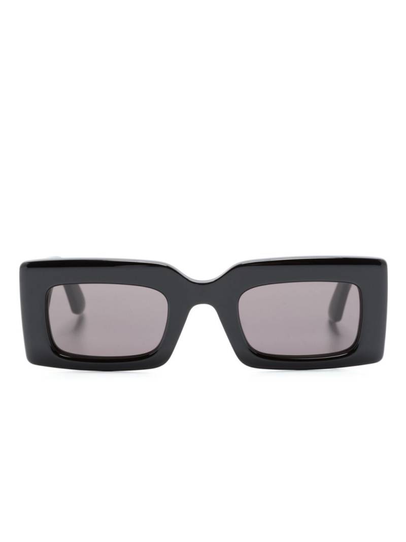 Alexander McQueen Eyewear logo-engraved rectangle-frame sunglasses - Black von Alexander McQueen Eyewear