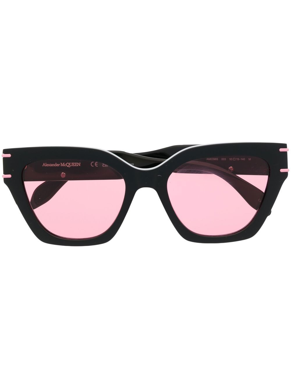 Alexander McQueen Eyewear logo-print arm sunglasses - Black von Alexander McQueen Eyewear