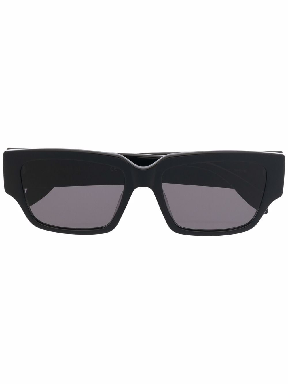 Alexander McQueen Eyewear logo print sunglasses - Black von Alexander McQueen Eyewear