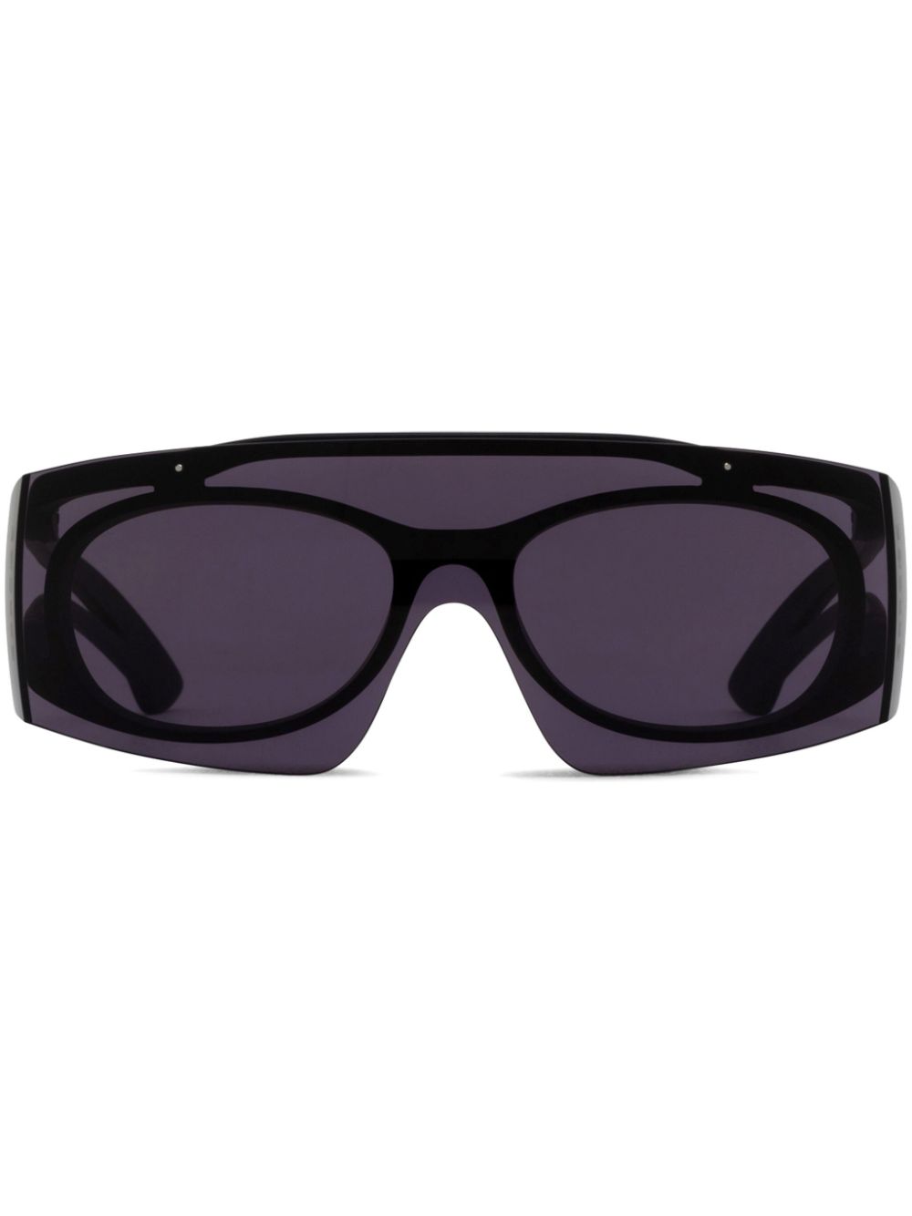 Alexander McQueen Eyewear logo-print sunglasses - Black von Alexander McQueen Eyewear