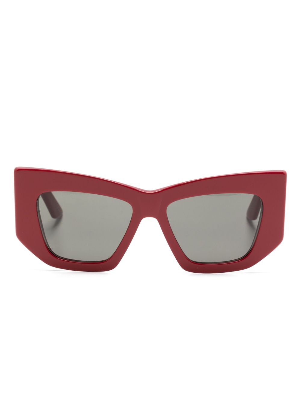 Alexander McQueen Eyewear oversize-frame sunglasses - Red von Alexander McQueen Eyewear